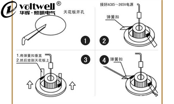 LED天花燈安裝方式