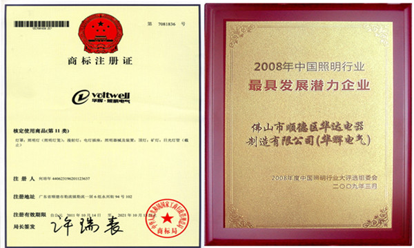 華輝照明商標(biāo)注冊(cè)