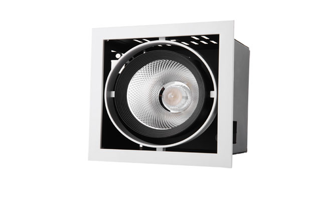 G12系列15W 單頭COB格柵射燈 開(kāi)孔尺寸140x140mm G12系列15W 單頭COB格柵射燈 開(kāi)孔尺寸140x140mm