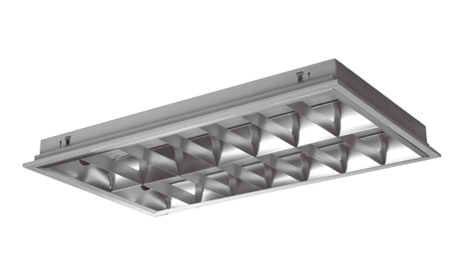 T5 2x14W 簡約型格柵燈盤 300x600mm 305x605mm T5 2x14W 簡約型格柵燈盤 300x600mm 305x605mm