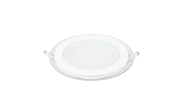 12W 玻璃LED面板燈 圓形 開孔125mm 白光中性光黃光 12W 玻璃LED面板燈 圓形 開孔125mm 白光中性光黃光