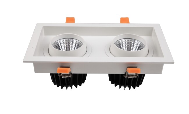 G14系列 2x15W 雙頭COB格柵射燈 開(kāi)孔尺寸115x230mm G14系列 2x15W 雙頭COB格柵射燈 開(kāi)孔尺寸115x230mm