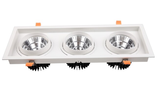 G15系列 3x25W 三頭COB格柵射燈 開(kāi)孔尺寸155x455mm G15系列 3x25W 三頭COB格柵射燈 開(kāi)孔尺寸155x455mm